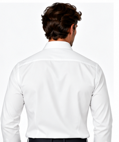 White Custom Dress Shirt for Men – Tailored Suit Shirt