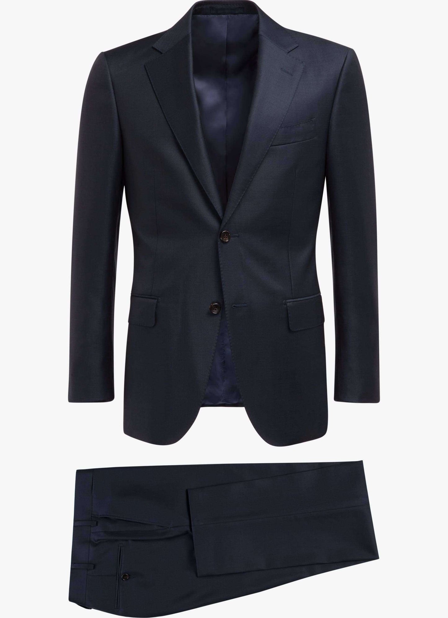 Essential Black Wool Suit – Custom Tailored Classic for Business and Weddings