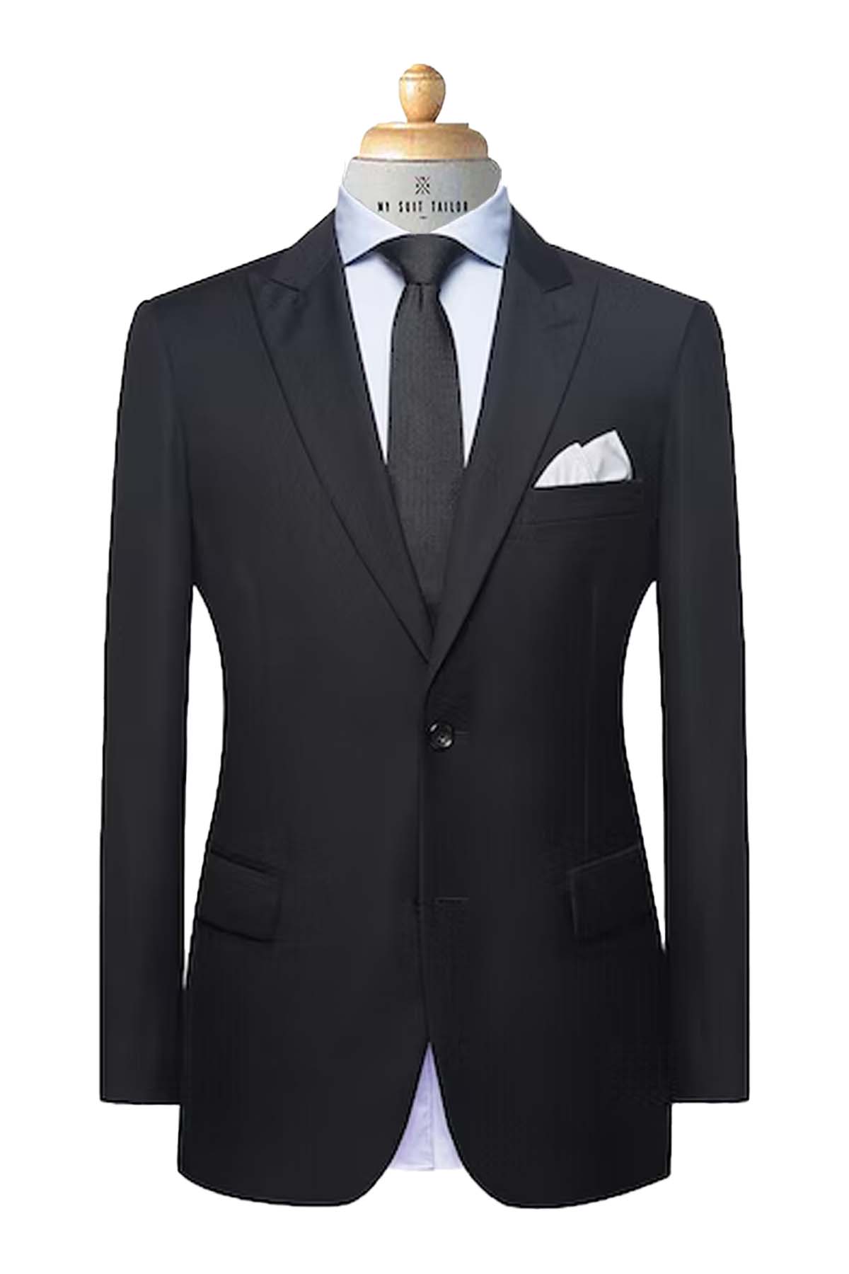 Generic/Unspecified Well-Tailored Black Suit