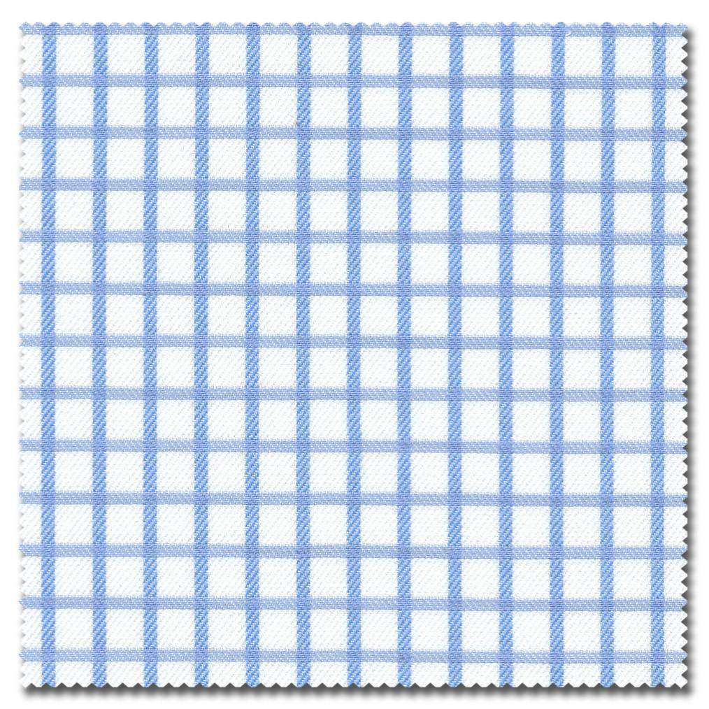 Buy Tailored Shirt for men: Light Blue Check Shirt| My Suit Tailor