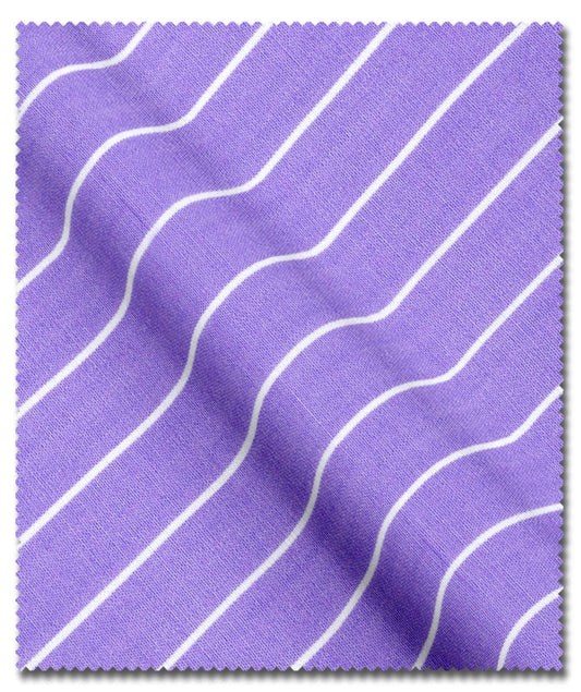 Purple Stripe Cotton Shirt Fabric – Lightweight & Easy Iron