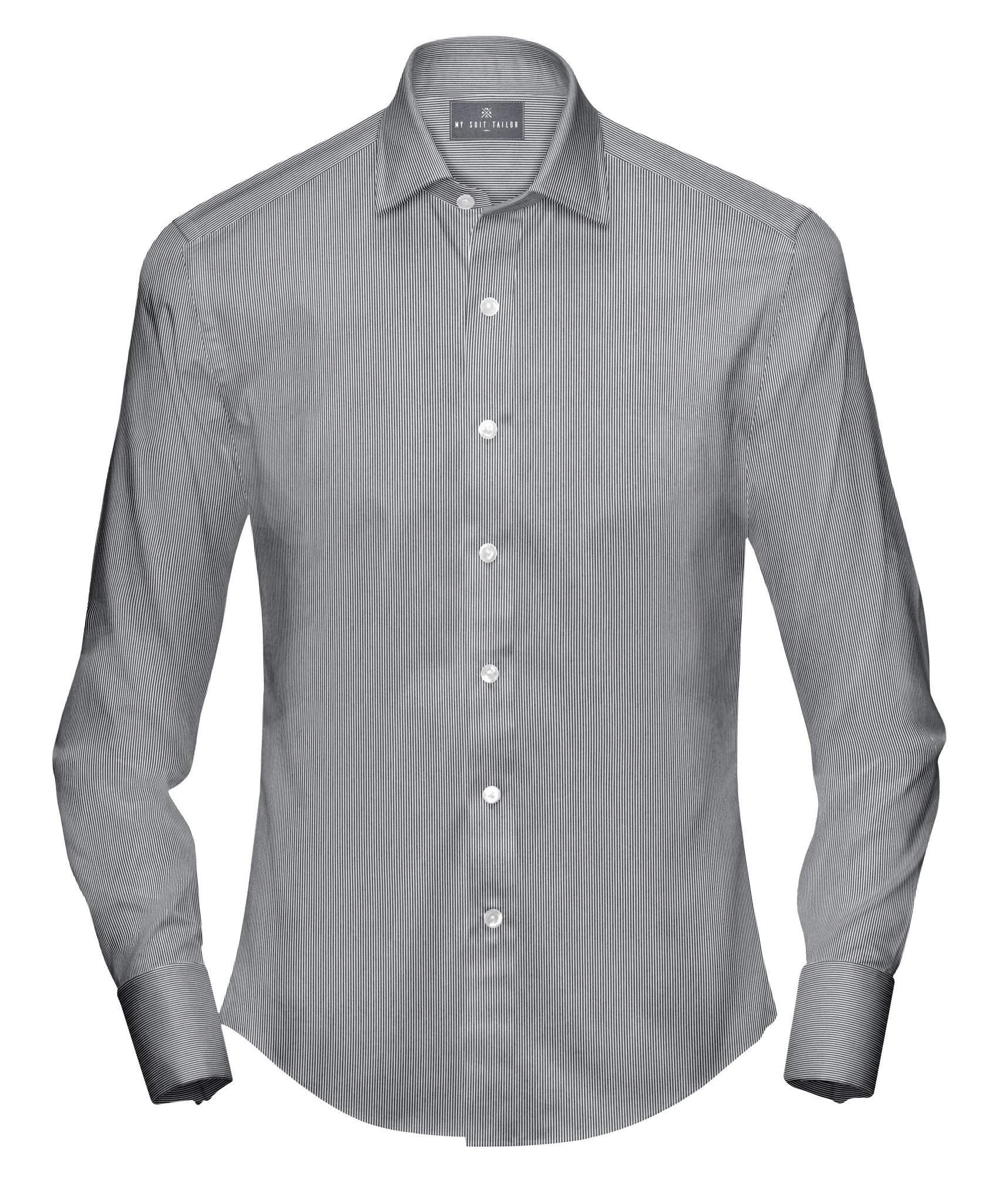 Buy Grey Stripe Shirt for Office Custom Grey Shirt for Men Online Slim / M - 16 Buy Grey Stripe Shirt for Office Custom Grey Shirt for Men Online Slim / M - 16