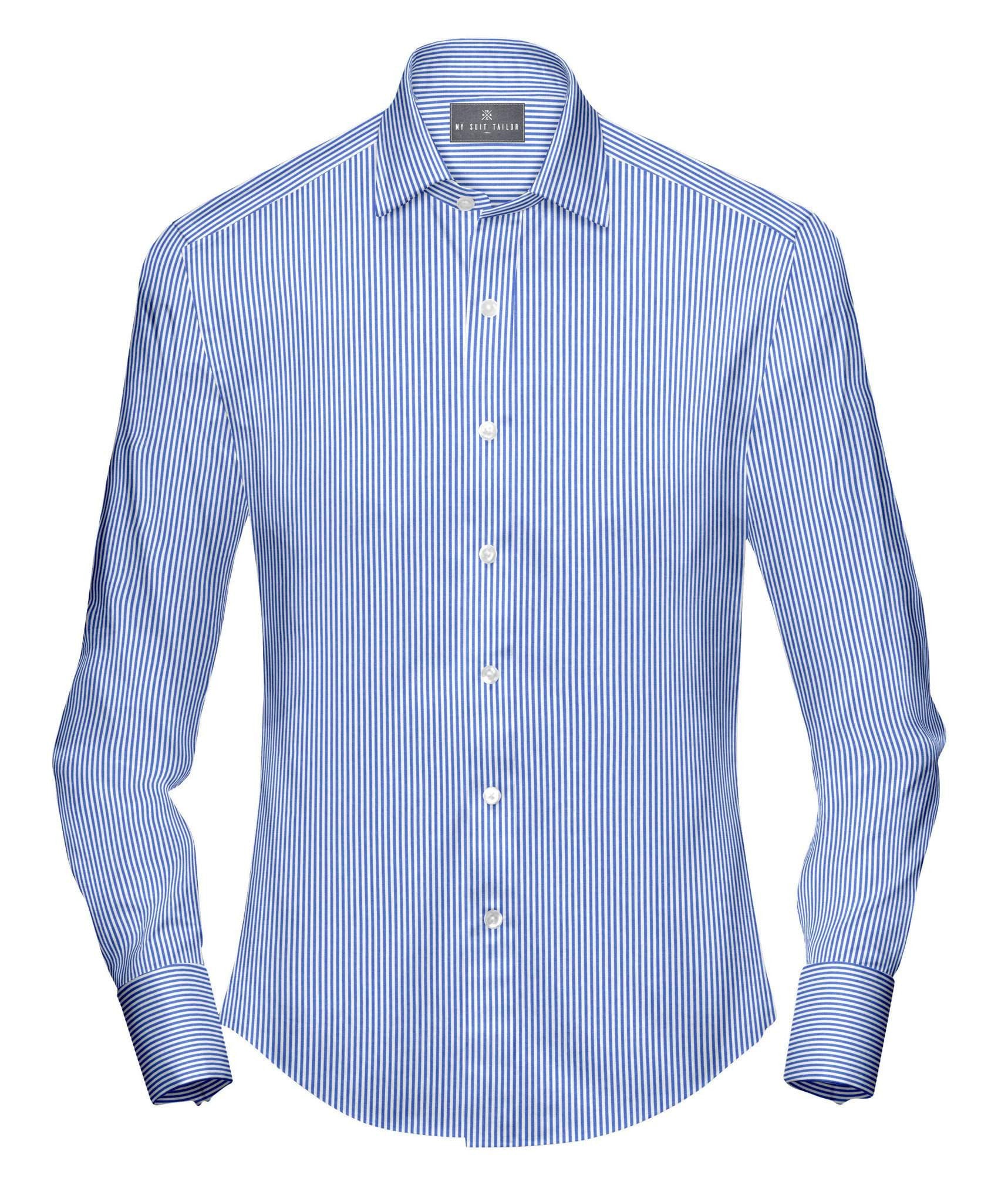 Buy Mens Blue Striped Shirt | Classic Formal Shirt | My Suit Tailor Regular / XXL - 17.5 Buy Mens Blue Striped Shirt | Classic Formal Shirt | My Suit Tailor Regular / XXL - 17.5