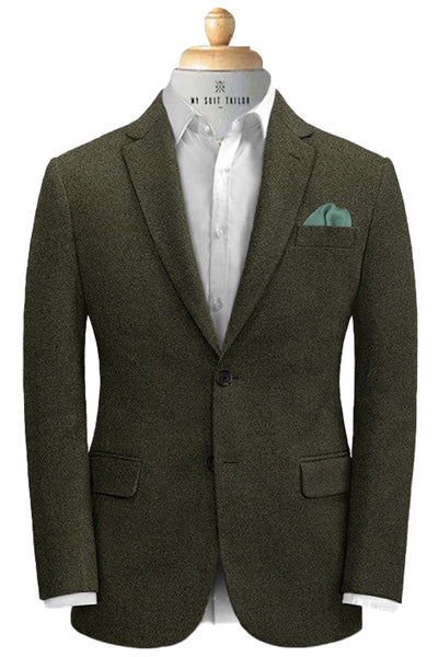 Dark green deals tweed suit