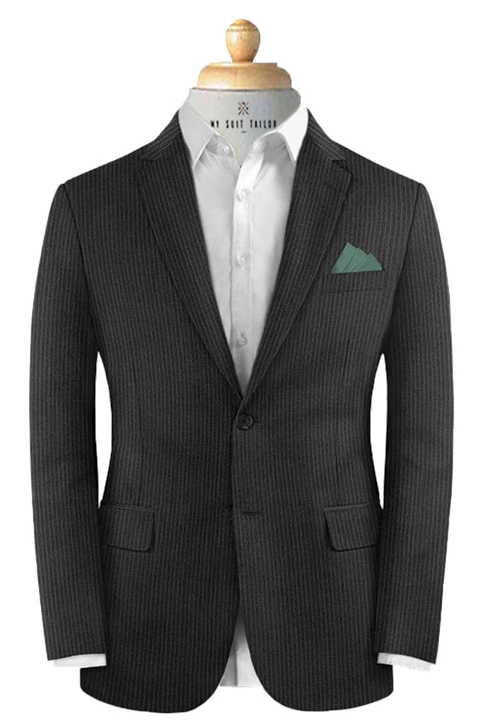 Dark Grey Narrow Stripe - Italian Suit
