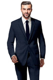 Suits for Men: Buy Navy Check Suit - My Suit Tailor