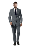 Suits for men: Buy Grey Birds Eye Suit Online- My Suit Tailor