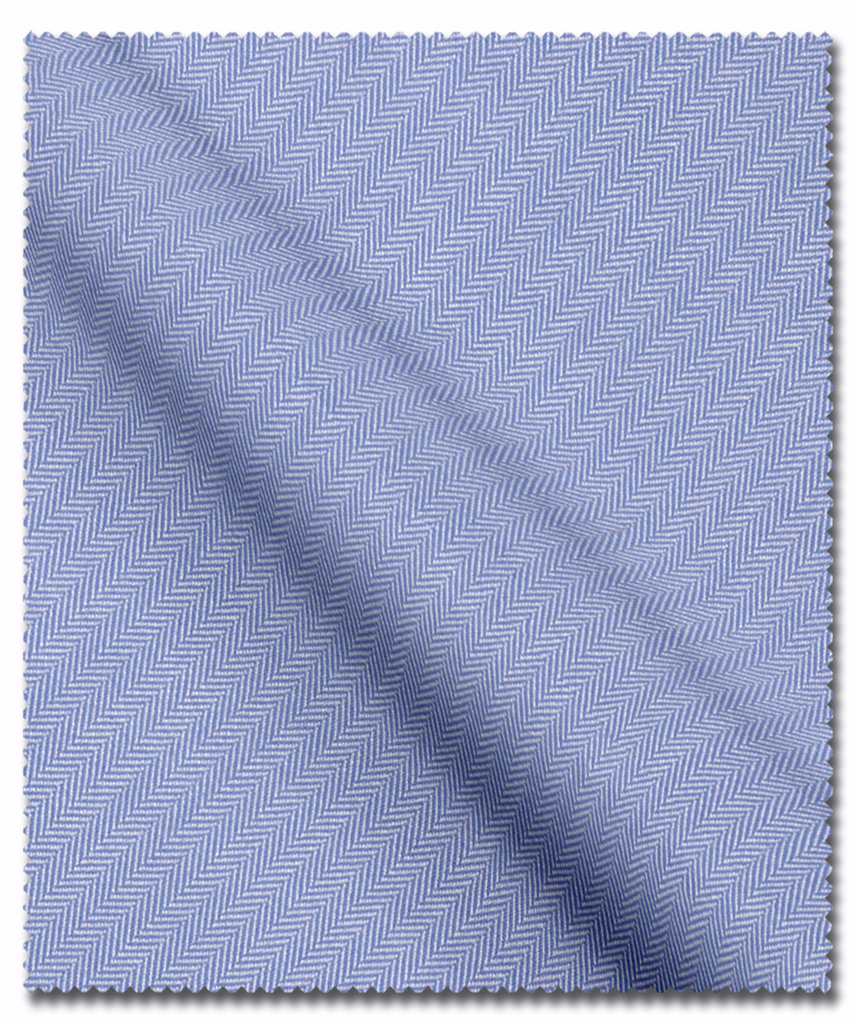 Royal Blue Herringbone Dress Shirt