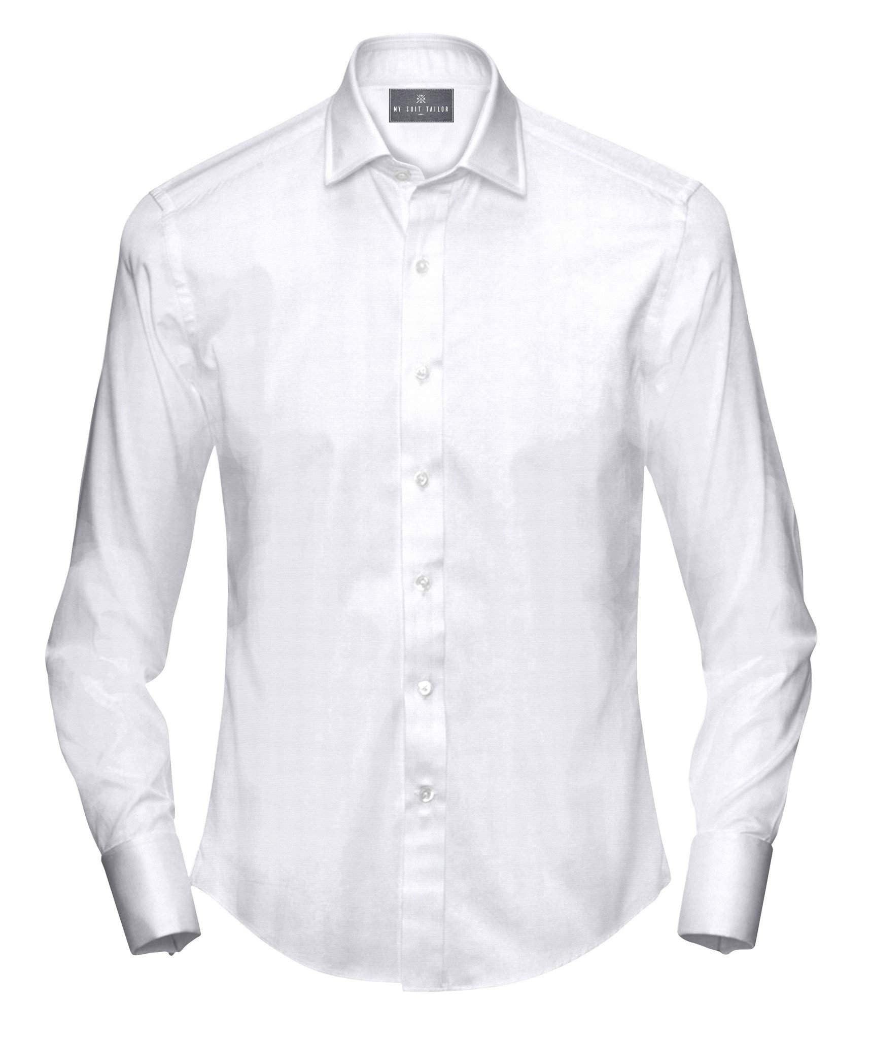 Tailored Shirts for Men: Buy White Self Pattern Dress Shirt | My Suit Tailor Slim / M Tailored Shirts for Men: Buy White Self Pattern Dress Shirt | My Suit Tailor Slim / M