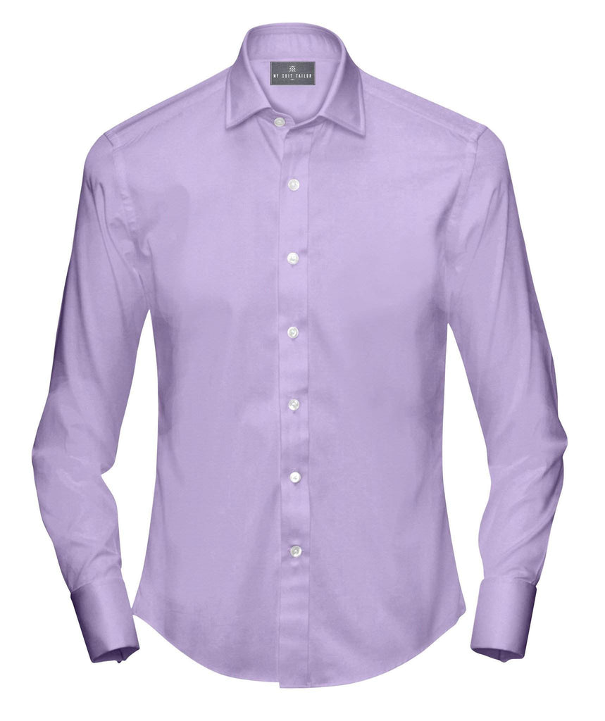 Purple Twill Dress Shirt