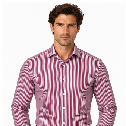 Red and White Stripe Shirt