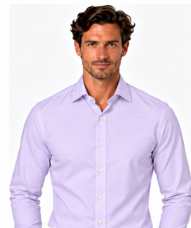 Lavender Twill Dress Shirt