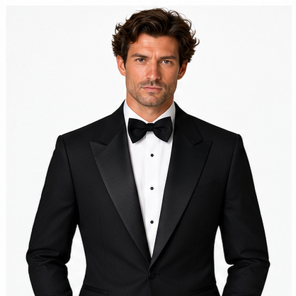 Men’s Black Tuxedo Suit – Custom Tailored Elegance