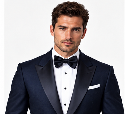 Navy Blue Tuxedo Suit – Custom Tailored Elegance