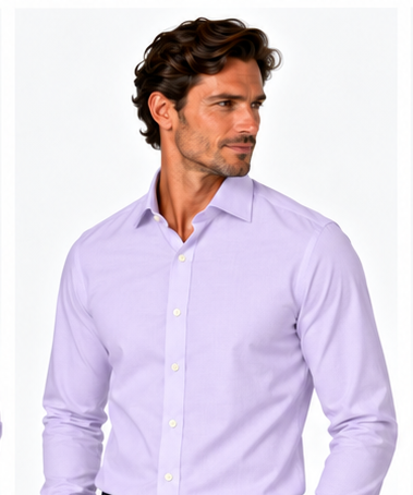 Lavender Twill Dress Shirt
