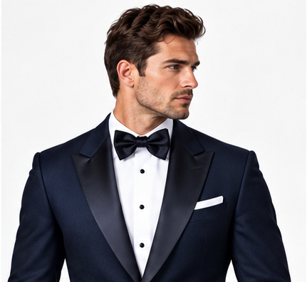 Navy Blue Tuxedo Suit – Custom Tailored Elegance