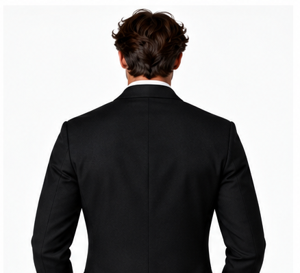 Italian Black Tuxedo Suit – Custom Tailored Super 130’s Wool