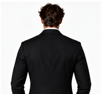 Italian Black Tuxedo Suit – Custom Tailored Super 130’s Wool