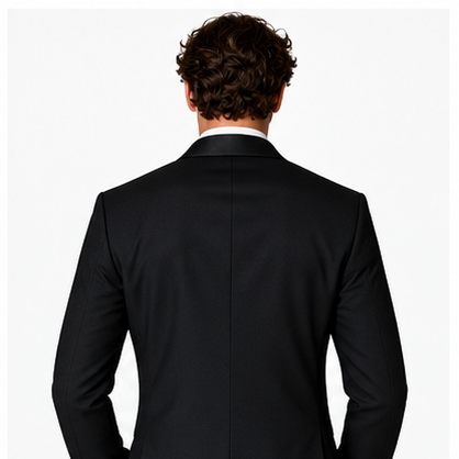 Men’s Black Tuxedo Suit – Custom Tailored Elegance