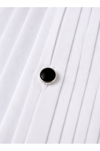 White Tuxedo Shirt for Wedding