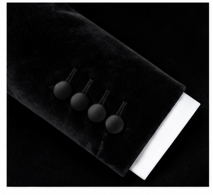 Black Velvet Tuxedo Jacket – Custom Tailored Elegance