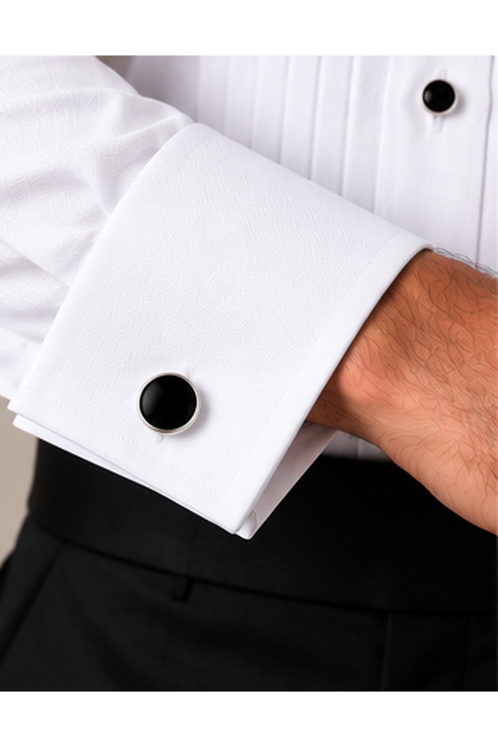 White Tuxedo Shirt for Wedding