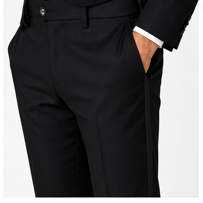 Men’s Black Tuxedo Suit – Custom Tailored Elegance