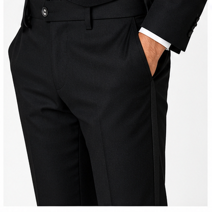 Men’s Black Tuxedo Suit – Custom Tailored Elegance