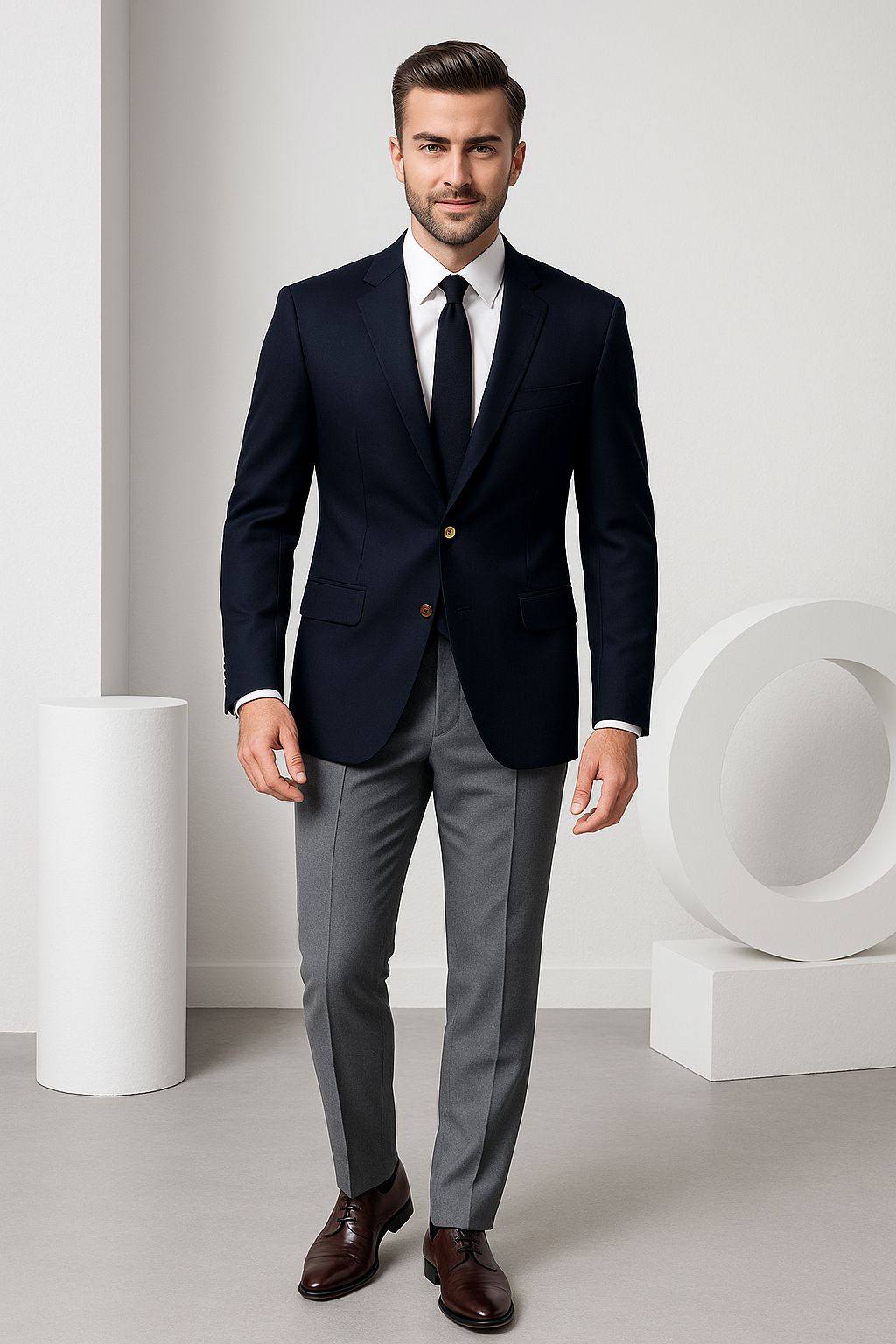 Men’s Black Blazer – Custom Fit Wool Blazer for All Seasons