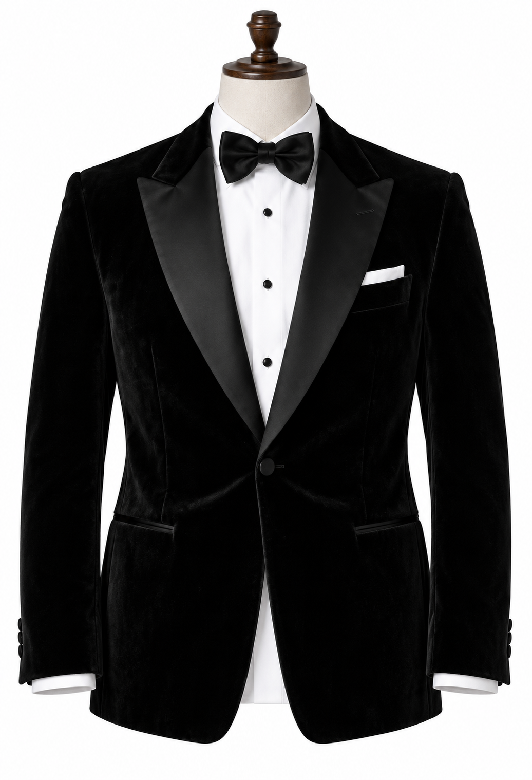 Black Velvet Tuxedo Jacket – Custom Tailored Elegance