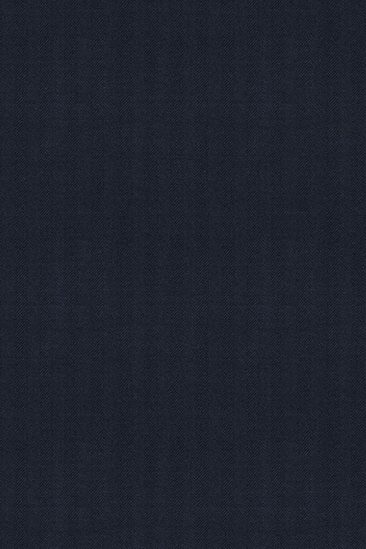 Navy Herringbone Suit