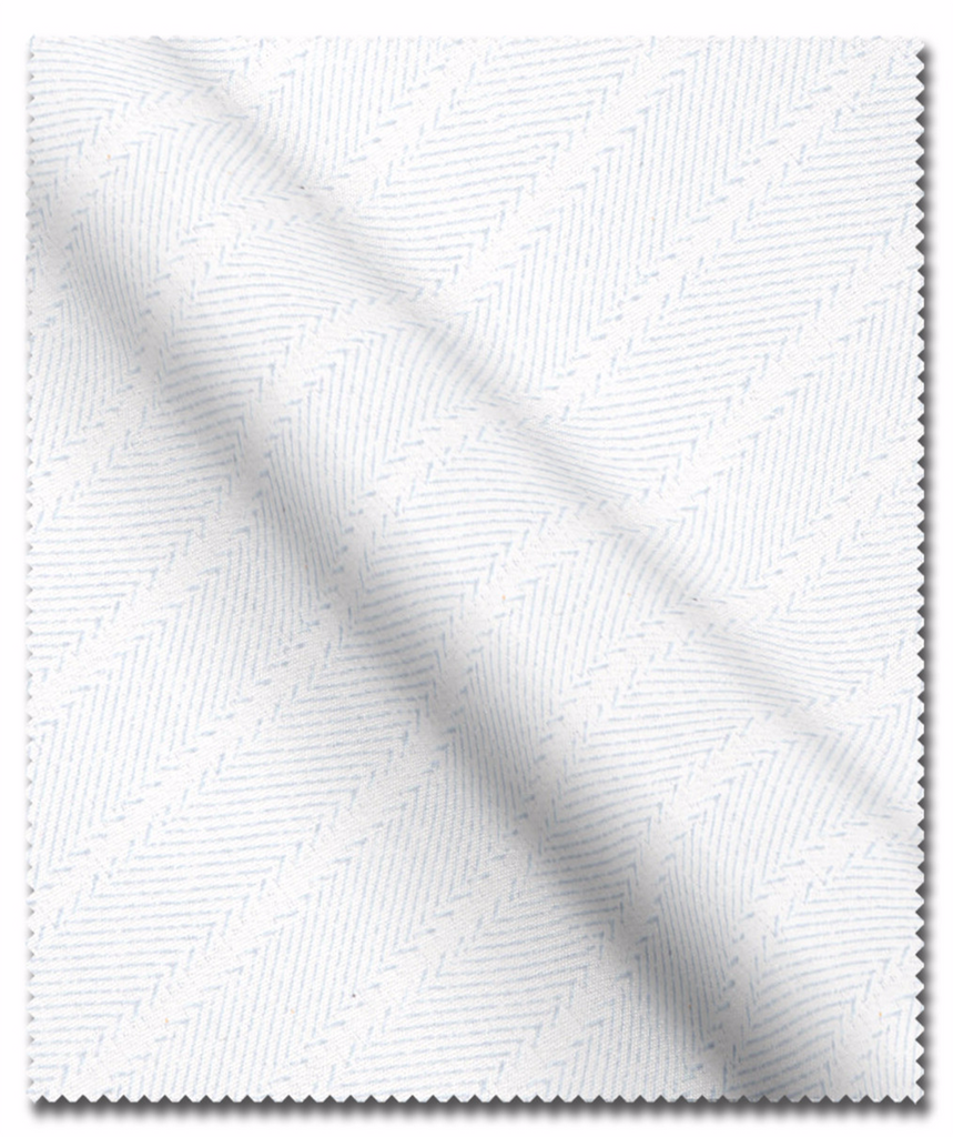 Egyptian Cotton White Herringbone Shirt