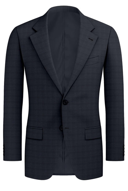 Midnight-Blue & Black Checks Sports Jacket