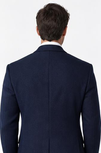 Men's Navy Blue Blazer – Custom Tailored Elegance