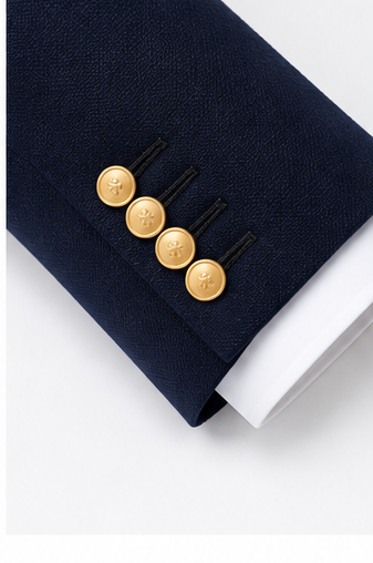 Men's Navy Blue Blazer – Custom Tailored Elegance