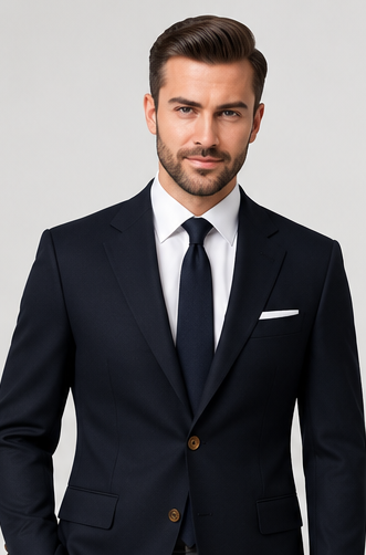 Men’s Black Blazer – Custom Fit Wool Blazer for All Seasons