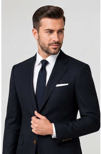 Men’s Black Blazer – Custom Fit Wool Blazer for All Seasons