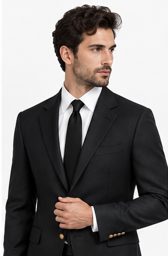 Italian Black Blazer- Vitale Barberis Canonico