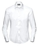 Buy Tailored Shirt for men: White Herringbone Dress Shirt | My Suit Tailor