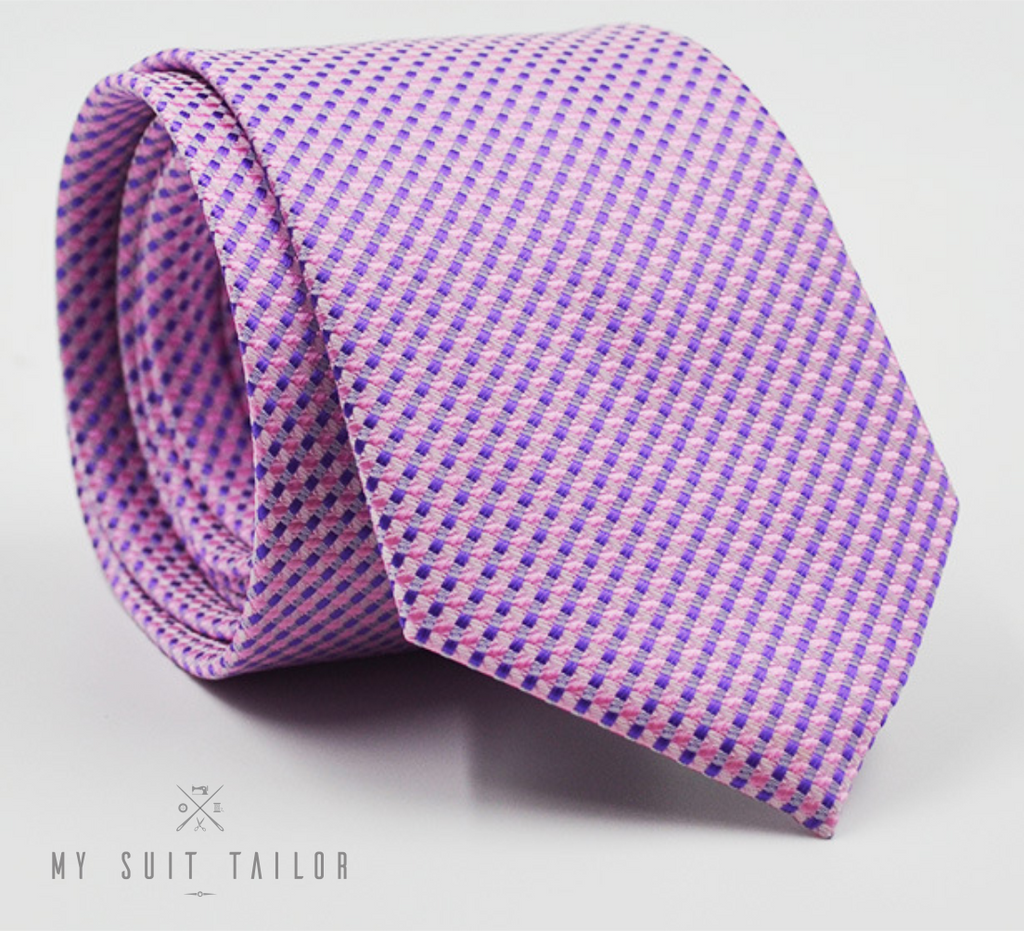Pink & Blue Self Tie