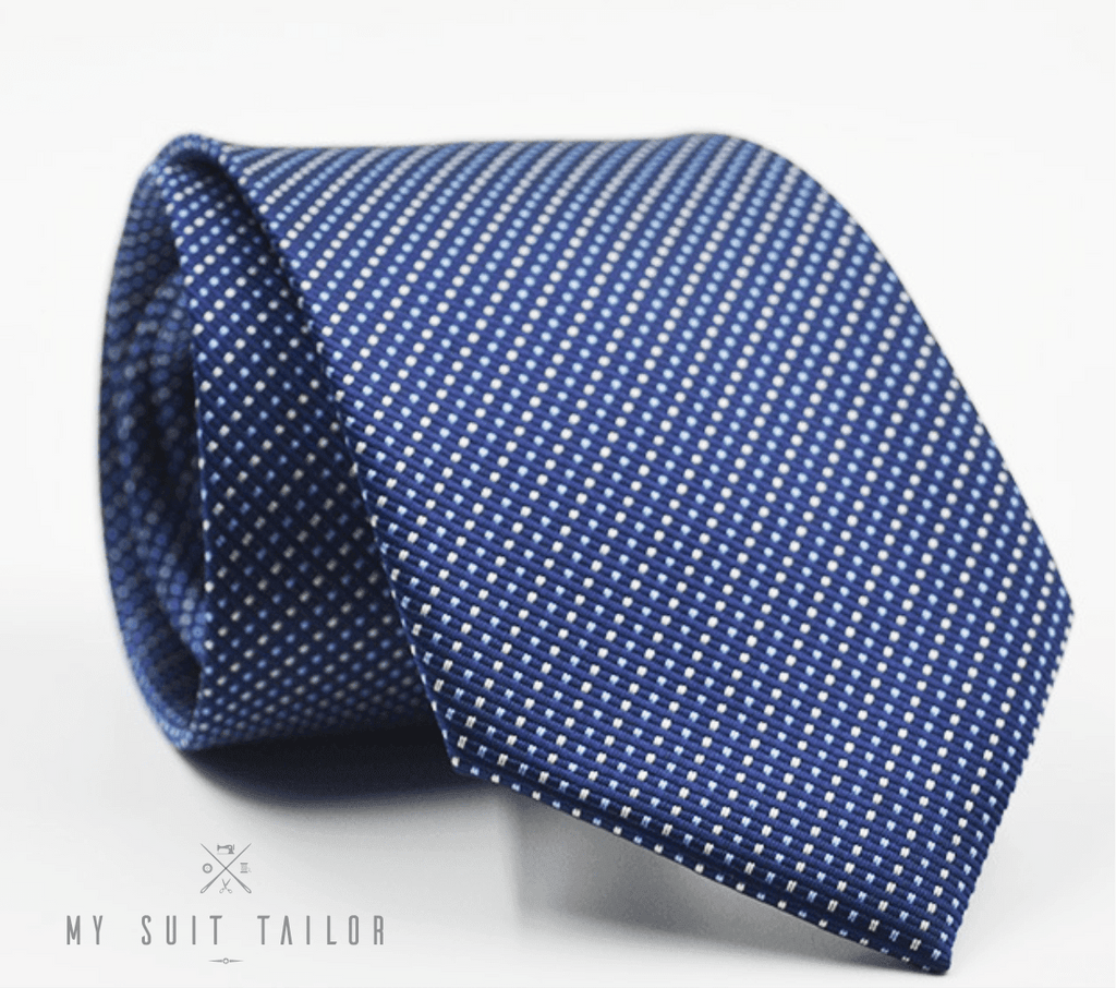 Blue Dotted Tie
