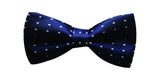 Blue Printed Bow Tie