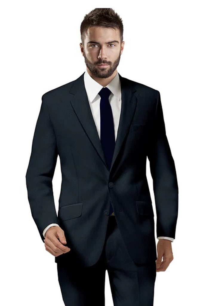 Charcoal Grey Birds Eye Suit