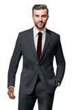 Suits for men: Buy Dark Grey Plaid Suit Online- My Suit Tailor