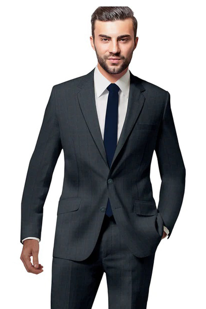 Dark Grey Prince of Wales Suit