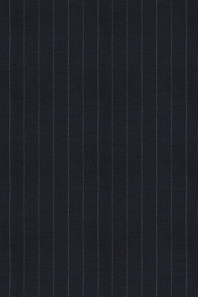 Dark Navy Stripe Suit-Italian Fabric