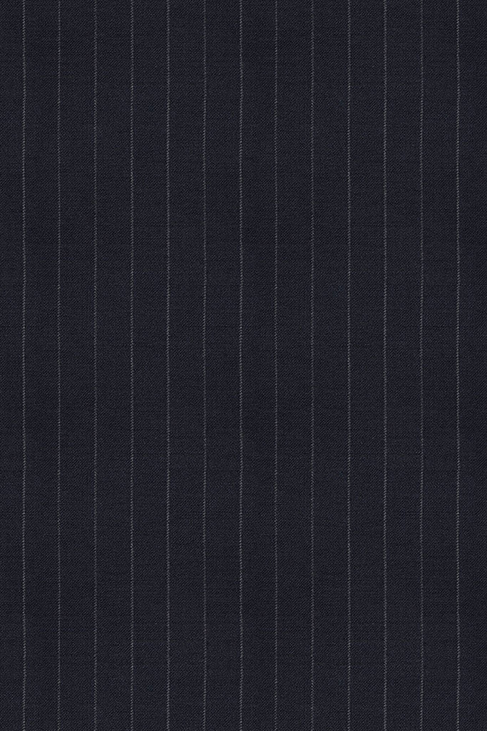 Dark Navy Stripe Suit-Italian Fabric
