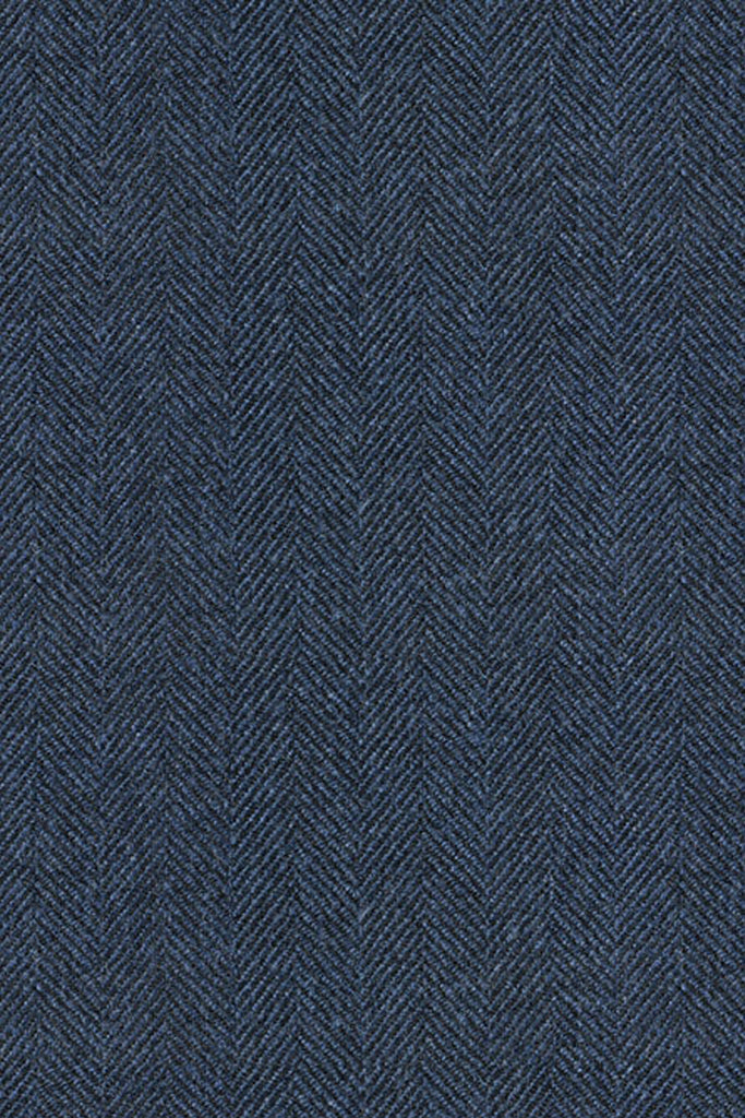 Blue Herringbone Tweed Suit