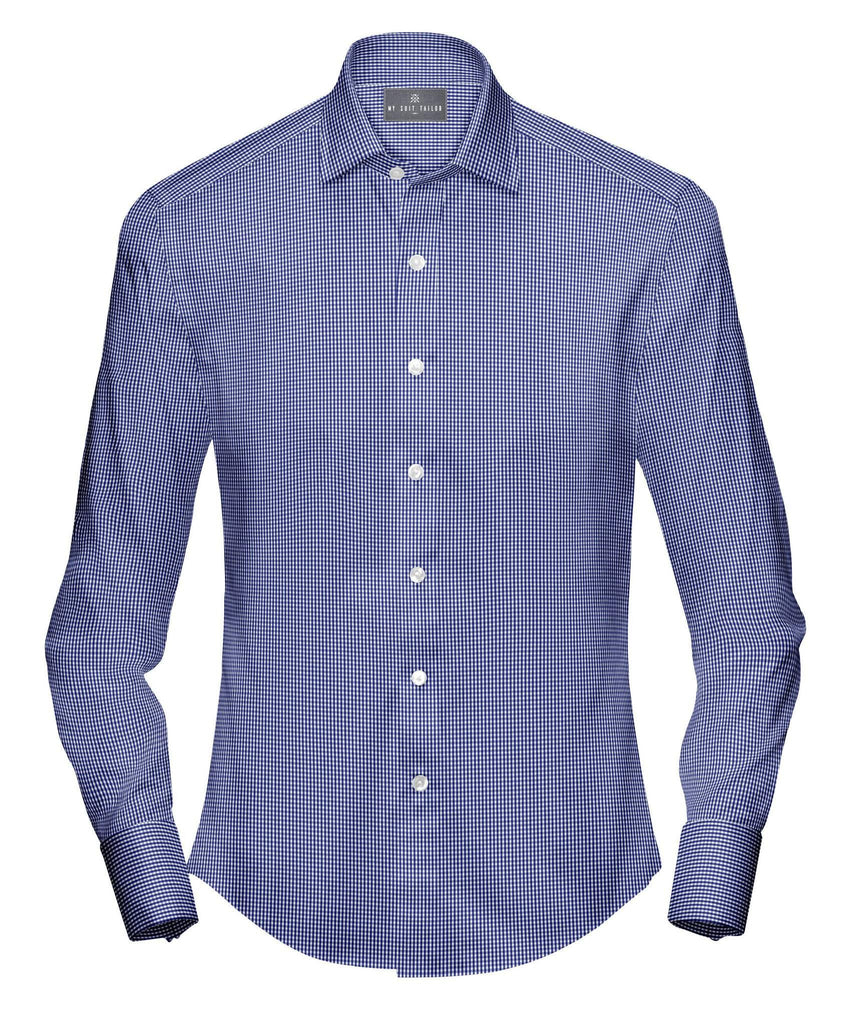 Royal Blue Mini Gingham Shirt