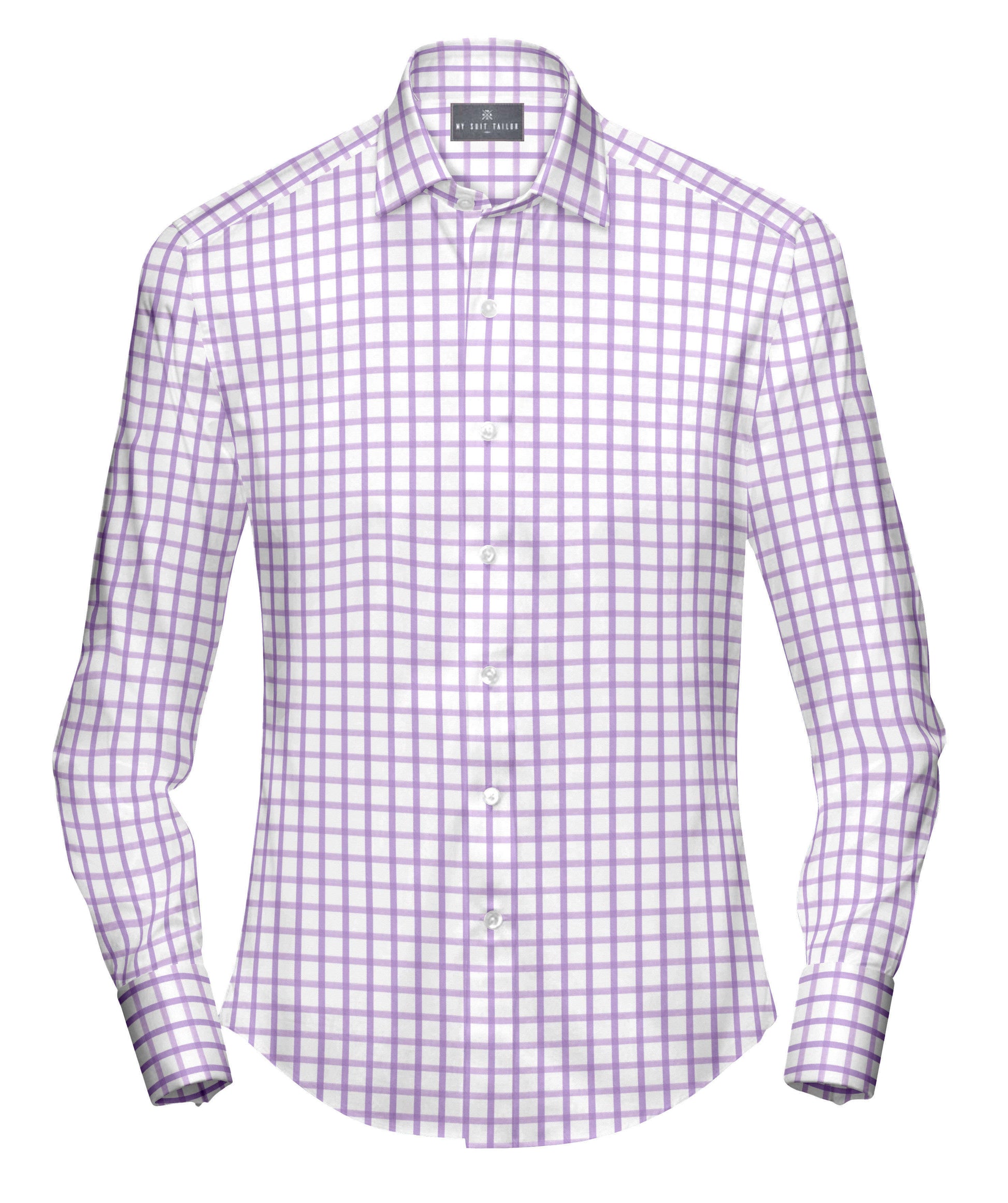 Tailored Shirts for Men: Buy Lilac Check Dress Shirt Online | My Suit Tailor Slim / L Tailored Shirts for Men: Buy Lilac Check Dress Shirt Online | My Suit Tailor Slim / L